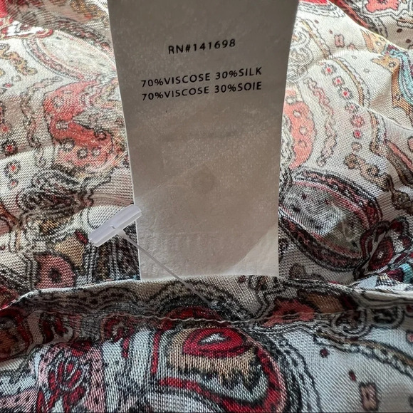 Ramy Brook chiffon button front silk blend blouse 5667 - Picture 7 of 7